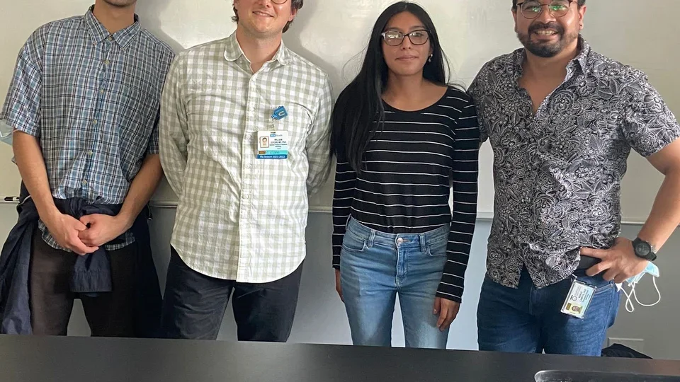 Members of the Zeiger Lab at a neuroscience outreach event at East College Prep.