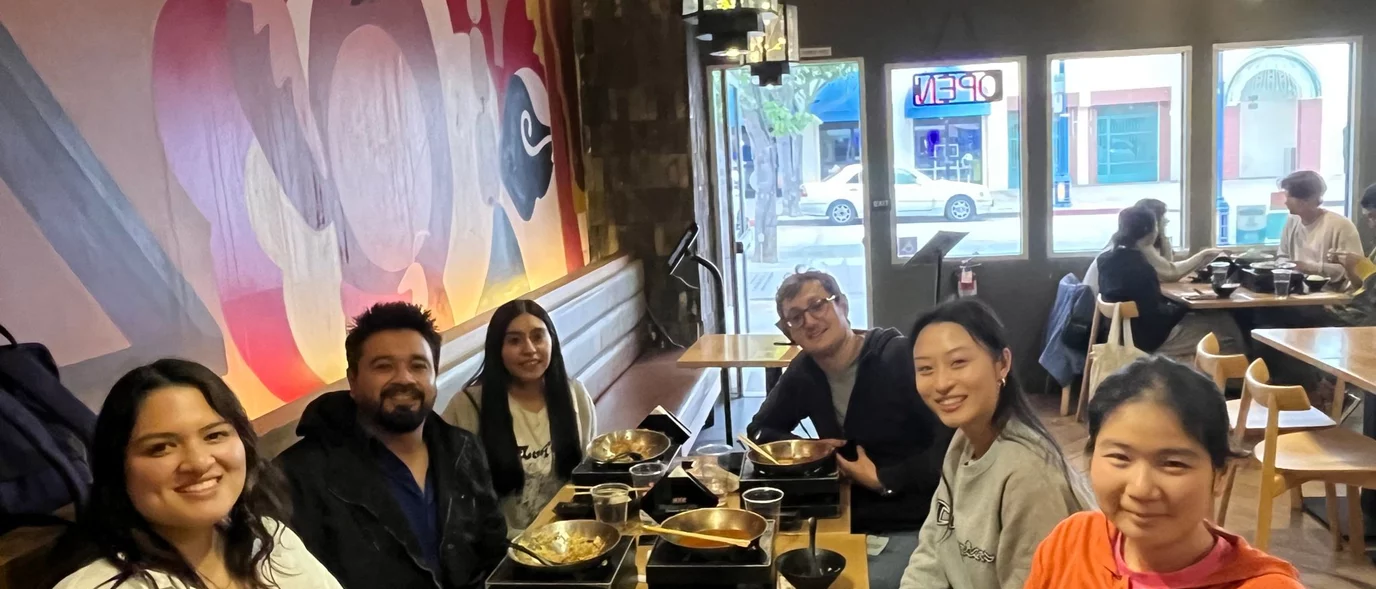 Members of the Zeiger Lab at a farewell dinner for our lab technician Callie.