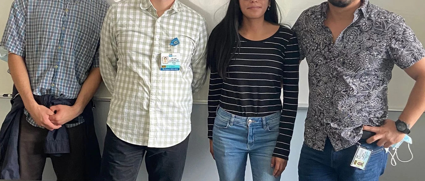 Members of the Zeiger Lab at a neuroscience outreach event at East College Prep.